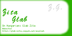 zita glab business card